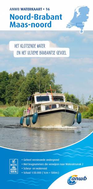 ANWB Waterkaart Noord-Brabant Maas-Noord